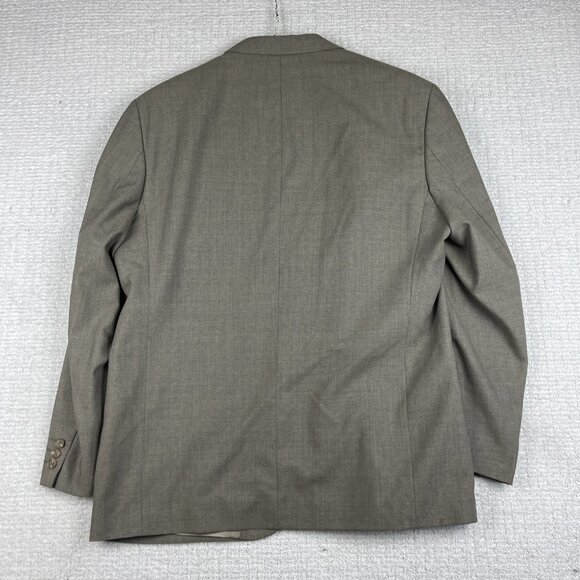 VTG Jones New York Men's Blazer Jacket Beige / Brown Sports Coat Wool Size 42S - Picture 14 of 16